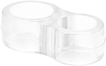 Wagner T&uuml;rklinken- / Fensterpuffer DOPPELRING 4tlg. Set - 45 x 25 x 15 mm transparent 15526004