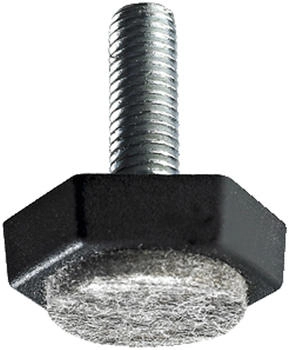 Hettich M&ouml;belfu&szlig; mit Filz M8 x 23 mm Stahl/Kunststoff/Filz 2 St&uuml;ck