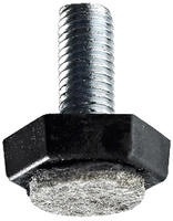 Hettich - M&ouml;belfu&szlig; Mit Filz M10 X 30 Mm Stahl/kunststoff/filz, 2 St&uuml;ck