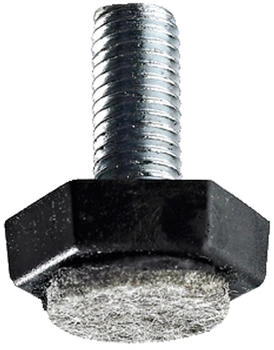 Hettich Möbelfuß mit Filz M10 x 30 mm Stahl/Kunststoff/Filz 2 Stück