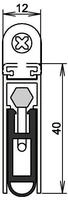 T&uuml;rdichtung K&auml;ltefeind Allround&reg; 1-1075 1-s.L.1083mm Alu.silberf.HLT L/R ATHMER