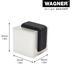Wagner Boden- und Wand-Türstopper EH5162 Edelstahl-Schwarz
