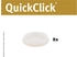 Wagner QuickClick Plastikgleiter antirutsch STOPP - 8er-Set Ersatzgleiter Ø 30 mm - für Basis Ø 30 mm weiß Kunststoff 15824600