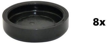 Wagner QuickClick Kunststoffgleiter robust BLACK - 8er-Set Ersatzgleiter &Oslash; 17 mm - f&uuml;r Basis &Oslash; 17 mm - 15810000