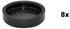 Wagner QuickClick Kunststoffgleiter robust BLACK - 8er-Set Ersatzgleiter Ø 17 mm - für Basis Ø 17 mm - 15810000