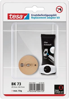 tesa Ersatz-Adapter Set BK73 ehemals nwb UA05M4AG07EB001 | inkl. passendem Klebstoff, Leicht anzubringen und abzunehmen
