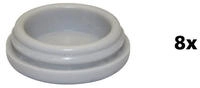 WAGNER QuickClick&reg; Kunststoffgleiter HYPER - 8er-Set Ersatzgleiter &Oslash; 20 mm -...