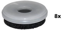 WAGNER QuickClick&reg; Filzgleiter robust NATURAL - 8er-Set Ersatzgleiter &Oslash; 30 mm...