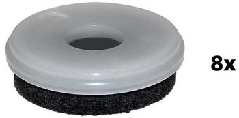 Wagner QuickClick Filzgleiter robust NATURAL - 8er-Set Ersatzgleiter &Oslash; 30 mm - f&uuml;r Basis &Oslash; 30 mm wei&szlig; Multi-material 15803300
