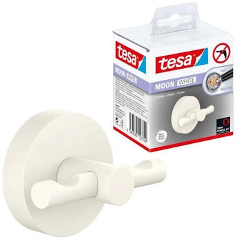 tesa Bademantelhaken 'Moon White' weiß matt selbstklebend