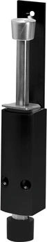 KWS 122673 schwarz Türfeststeller Hub 120 mm, Feststeller, Flügelgewicht bis 40 kg, Aluminium matt