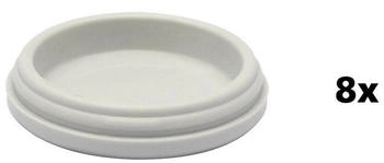 Wagner QuickClick Kunststoffgleiter HYPER - 8er-Set Ersatzgleiter &Oslash; 30 mm - f&uuml;r Basis &Oslash; 30 mm - 15793000 - grau Kunststoff 15793000