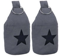 Relaxdays T&uuml;rstopper Stern, 2er Set, Hd: 22,5x11 Cm, Hoch, Stofft&uuml;rstopper Mit