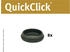 Wagner QuickClick Kunststoffgleiter robust BLACK - 8er-Set Ersatzgleiter Ø 20 mm - für Basis Ø 20 mm - 15821900