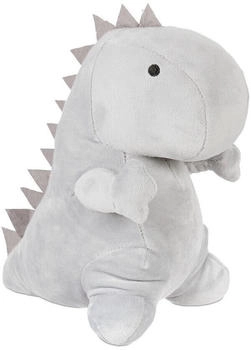 Relaxdays T&uuml;rstopper dino Tierischer T&uuml;rpuffer Kuschel-T&uuml;rsack Stoff-Bodenstopper grau