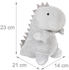 Relaxdays Türstopper dino Tierischer Türpuffer Kuschel-Türsack Stoff-Bodenstopper grau