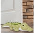 Relaxdays Türstopper Stoff Türpuffer Kinderzimmer Türsack grün 1 kg Türstopper Krokodil