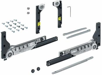 Hettich SlideLine M Beschlagset für gedämpfte Türen, 10 kg (9201921)