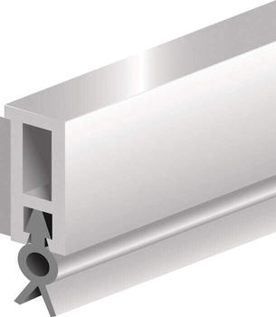 Ellen Abdichtungsschiene PTS-ZK L.2100mm B.6mm selbstklebend weiß mit PVC-Lippe (0508101)