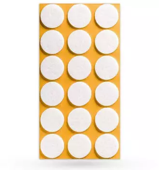 Sotech Filzgleiter &Oslash;25 x 3 mm Selbstklebend Wei&szlig;