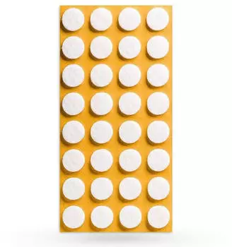 Sotech Filzgleiter &Oslash;17 x 3 mm Selbstklebend Wei&szlig;
