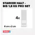 tesa Powerstrips Click Small 6 x 2 cm 1,8 kg Belastung 4 x 2 Stk.