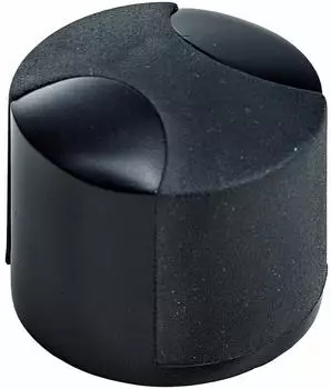 Hettich Türstopper Stahl schwarz Ø 34,5 x H 30 mm