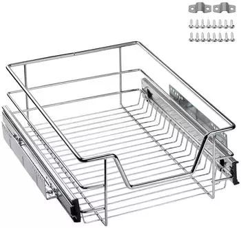 Sotech Drahtkorbauszug f&uuml;r Schrankbreite 400 mm Ohne SoftClose