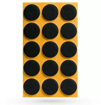 Sotech Filzgleiter &Oslash;28 x 3 mm Selbstklebend Schwarz