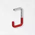 Alfer Wand u. Deckenhaken gummiert T 115 x H 160 x T 100 mm Stahl verzinkt rot