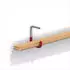 Alfer Wand u. Deckenhaken gummiert T 115 x H 160 x T 100 mm Stahl verzinkt rot
