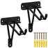Relaxdays Wandhaken Garage 2er Set Schwarz
