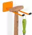 Relaxdays Belastbarer Wandhaken aus Stahl Orange chwarz