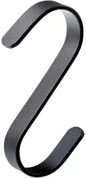 Hettich S-Haken flach 75x65x10 mm schwarz 4 Stück