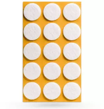 Sotech Filzgleiter &Oslash;28 x 3 mm Selbstklebend Wei&szlig;