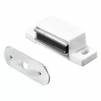 Hettich - Magnetschn&auml;pper 15 X 14 X 45 Mm Wei&szlig; 4 Kg Mit Schrauben - 4 St&uuml;ck