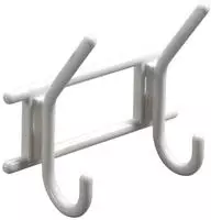 Hettich - Garderobenleiste 2 Haken 16,3 X 15,0 X 7,0 Cm Wei&szlig; Hakenleisten