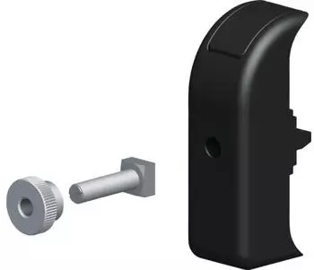 Alfer coaxis&reg;-Verdrehschutz 1,2 cm Kunststoff schwarz 2 St&uuml;ck