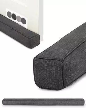 Beautissu Levante Zugluftstopper f&uuml;r T&uuml;ren 90cm, dunkelgrau