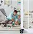 Relaxdays Türstopper Anker maritim, 3er-Set, dunkelblau, freistehend