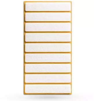 Sotech Filzgleiter 15 x 80 mm Selbstklebend Wei&szlig;