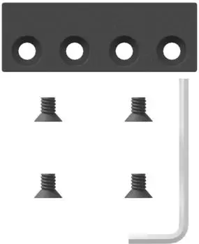 vidaXL Schiebet&uuml;r-Beschlag Set 305cm Stahl schwarz (3295781)