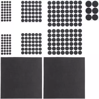 Relaxdays 480 x Filzgleiter schwarz Schwarz