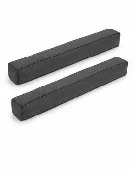 Beautissu Levante Zugluftstopper f&uuml;r T&uuml;ren 130cm, Dunkelgrau, 2er-Set