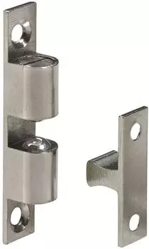 Hettich Kugelschn&auml;pper 60 mm x 11 mm x 11 mm Messing Vernickelt 1 St&uuml;ck
