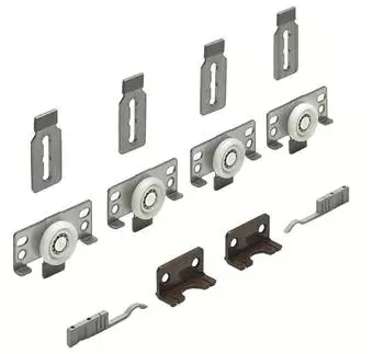 Hettich Slide LINE 56 Beschl&auml;gegarnitur 2-t&uuml;rig 40kg (45234)