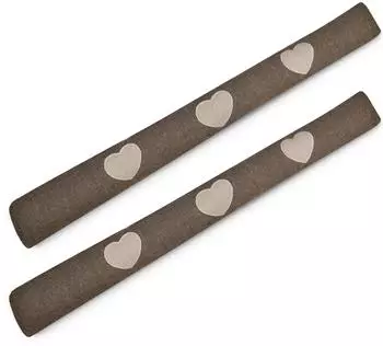 Beautissu Tuuli HR Zugluftstopper T&uuml;rbodendichtung 8x100cm Braun, 2er-Set (Tuuli HR)