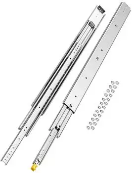 VEVOR Teleskopschienen Vollauszug 1016mm 226kg Kugellager mit Sperre Seitmontage (1 Paar)
