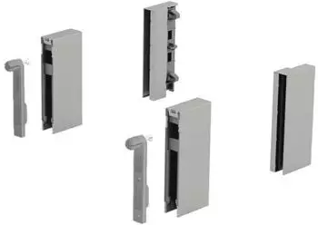Hettich DesignSide Adapter ArciTech mit Frontbefestigung, 92mm, silber (9122973)