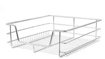 KuKoo Teleskopschublade 50 cm Silber 6-tlg.